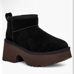 UGG Black Mini Platform Boots
